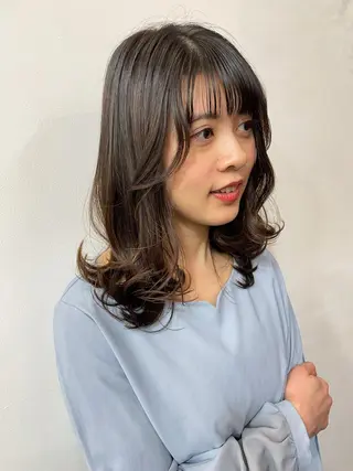 ミディアム カラー ツヤ美髪💐 髪質改善/高山愛来のヘアスタイル