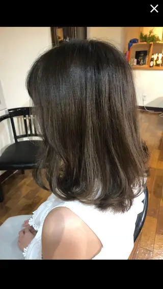 セミロング カラー 大嶋 宏隆のヘアスタイル