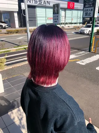 カラー 下田 あみのヘアスタイル