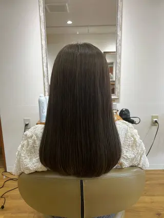セミロング 透明感カラー🩵/ 艶カラー/minaのヘアスタイル