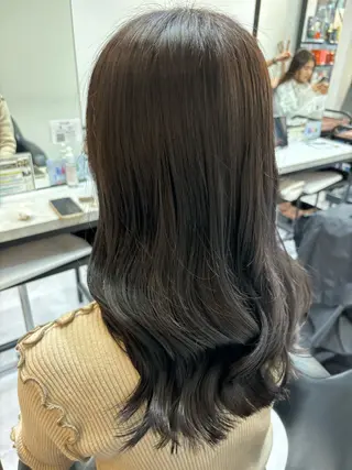 セミロング カラー 髪質改善特化美容師 久万祐人のヘアスタイル