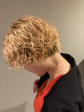 ショート パーマ ✳️ウルフ/メンズ/ スパイラルパーマ✳️のヘアスタイル