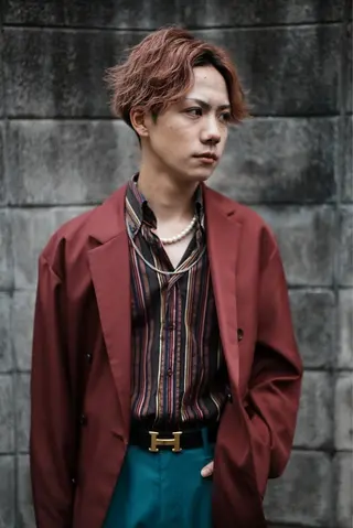 カラー メンズ Men’s  salon ANSWER所属・SHIZUKU スパイキーショートのヘアスタイル