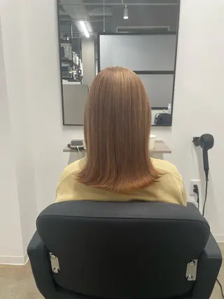 セミロング カラー 菅野 萌愛のヘアスタイル