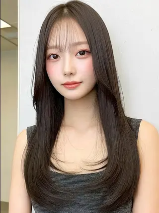 ロング カラー 💎透明感/韓国/ レイヤー/泉亮介💎のヘアスタイル