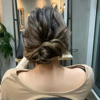 ヘアアレンジ マホ/日吉/髪質改善 /レイヤー/ガーリーのヘアスタイル