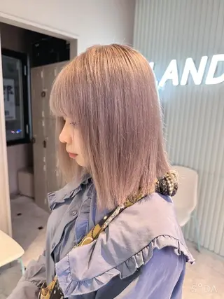 ミディアム カラー 🪄池袋ハイトーン 🪄ブリーチカラーのヘアスタイル