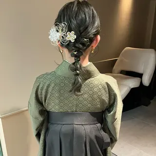 セミロング ヘアアレンジ 🫧tomoka 透明感カラー🫧のヘアスタイル