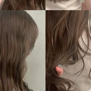 ミディアム カラー 艶髪に✧ / 透明感 カラー / 冨成のヘアスタイル