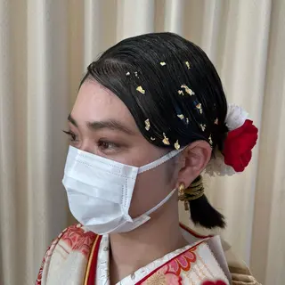 ショート ヘアアレンジ サソウ ユリエ🥥のヘアスタイル