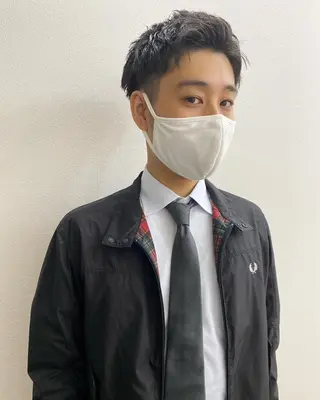 ショート カラー パーマ ヘアアレンジ メンズ 【池袋/スパイキー ショート】ⓝⓘⓜⓤのヘアスタイル