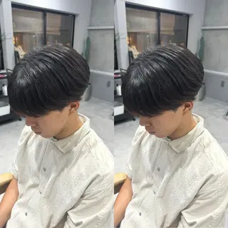 パーマ メンズ センターパート ／植田のヘアスタイル