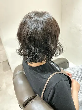 ミディアム パーマ 銀座No.1髪質改善 縮毛矯正/本木のヘアスタイル