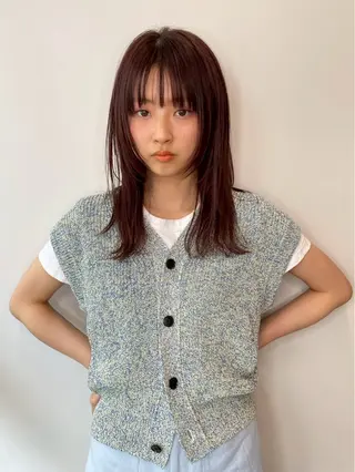 カラー miku/天神 艶カラーのヘアスタイル