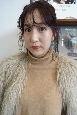 パーマ ヘアアレンジ pole/apartment所属・💓パーマ，💗 レイヤーカットのヘアスタイル