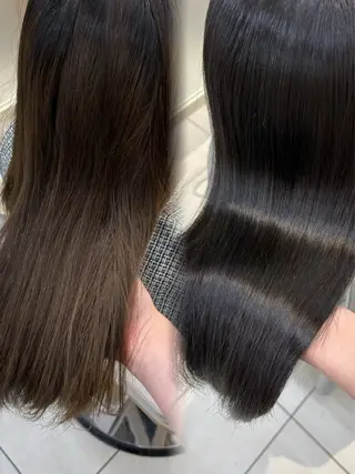 セミロング かなこ／レイヤー ／透明感カラーのヘアスタイル