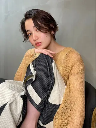 ショート カラー ショート/ボブ/ 心斎橋/宮脇美奈のヘアスタイル