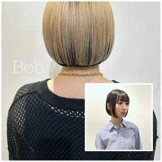 ショート 🐝 朝ラク・扱いや すいボブ/専門🐝のヘアスタイル