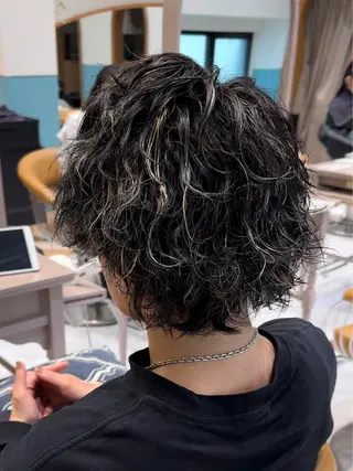 カラー パーマ メンズ 【池袋店 店長】伊藤 昂樹/曲がる縮毛矯正のヘアスタイル