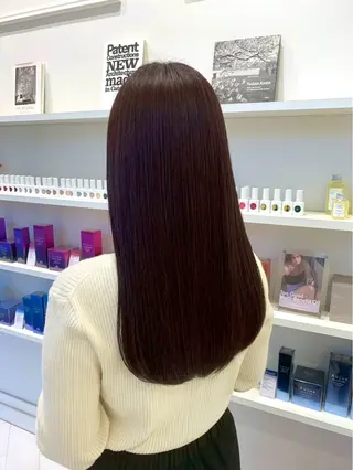 ロング カラー ParveMix 楠本結菜のヘアスタイル