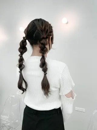 ロング ヘアアレンジ CARELLY 流山おおたかの森所属・CARELLY Rukaのマツエク・マツパデザイン