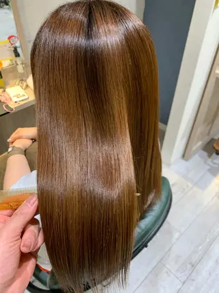 ロング 小島嵩人 縮毛矯正 髪質改善のヘアスタイル