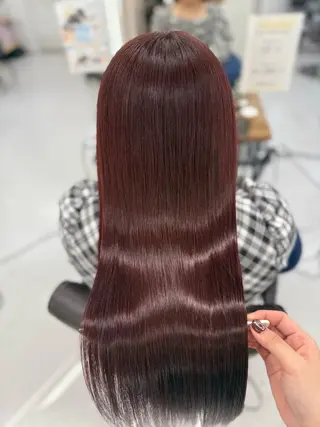 ロング 山崎結菜 🫧透明感カラーのヘアスタイル
