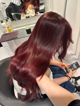 ロング カラー 表参道♡暗髪^ྀི 艶カラー♡アユミのヘアスタイル