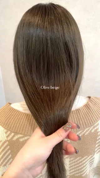 セミロング カラー mareka/顔周り /透明感カラー🤍のヘアスタイル