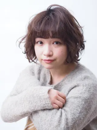 ショート パーマ SENSEスタイリストアカデミー守谷校所属・サロンアカデミー 増渕　規泰のヘアスタイル