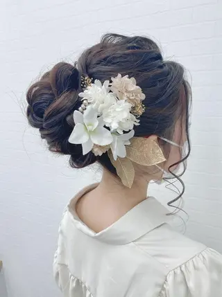 セミロング ヘアアレンジ GRANLUSSO 〜グランルッソ駅前店所属・木口 嘉美のヘアスタイル