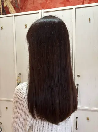 ロング カラー 森山 実結のヘアスタイル