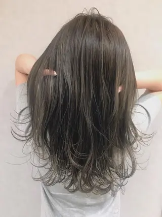 セミロング カラー ヘアアレンジ 指名支持率NO.1 スタイリストのヘアスタイル