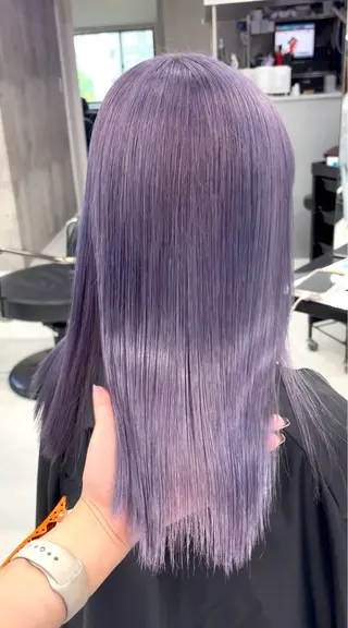 ロング カラー HARUKA🖤 ハイトーンのヘアスタイル