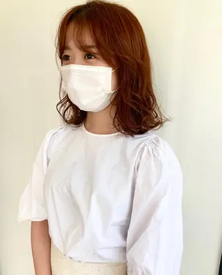 セミロング LOREN＋透明感 オリーブhirokoのヘアスタイル