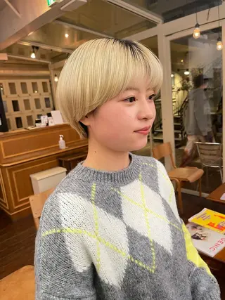 ショート カラー メイクス表参道所属・ショート/ボブ 矢野湧也のヘアスタイル