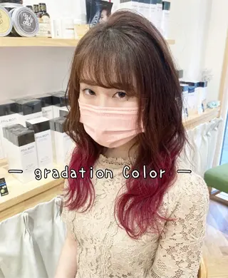 セミロング カラー パーマ ヘアアレンジ メンズ キッズ ネイル マツエク・マツパ merc. 🩵妹尾杏菜のヘアスタイル