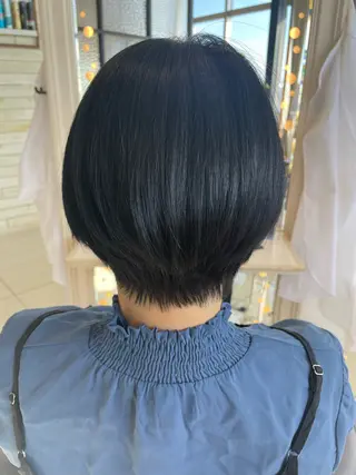 ショート ちぐさ/暖色/ ワンカラー🤍のヘアスタイル