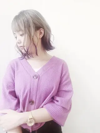 ミディアム 寺山 靖晃のヘアスタイル