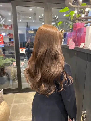 ロング カラー 飯田 真季のヘアスタイル