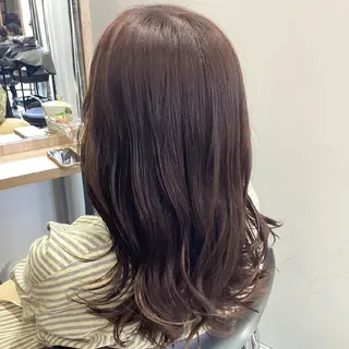 セミロング カラー ヘアアレンジ/透明感 カラー/AKARIのヘアスタイル