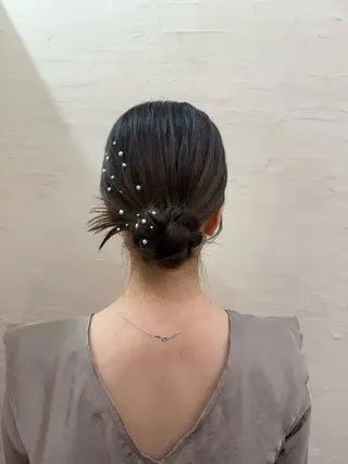 ミディアム ヘアアレンジ まとまるボブ🌼 アレンジ🌼鴨下穂香のヘアスタイル