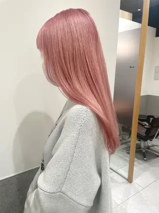 セミロング GO TODAY SHAiRE SALON 原宿本店所属・REINA/ブリーチ /ハイトーン/原宿のヘアスタイル