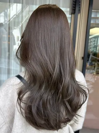 ロング カラー 本格韓国ヘア🇰🇷 【uni】キューさんのヘアスタイル