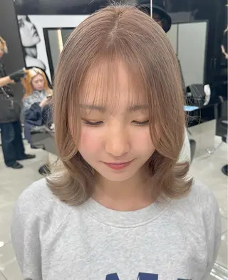 ミディアム カラー hair salon Ranun髪質改善のヘアスタイル