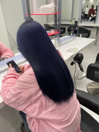 ロング カラー ARMONY 神宮前所属・コテ巻き風パーマ 🦋そま🦋のヘアスタイル