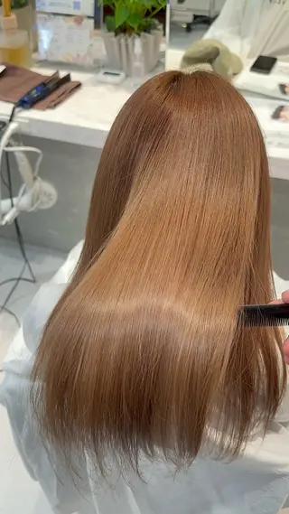 セミロング ブリーチ/髪質改善/ アフロ美容師しゅんのヘアスタイル