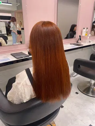 ロング カラー 透明感ベージュカラー 🪞上野🪞AIのヘアスタイル