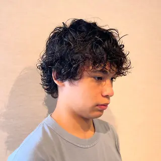 パーマ メンズ 押上/ショート・ボブ /パーマ/山口卓朗のヘアスタイル