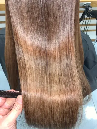 ロング パーマ 髪質改善/縮毛矯正 /ブリーチ矯正/岡部のヘアスタイル